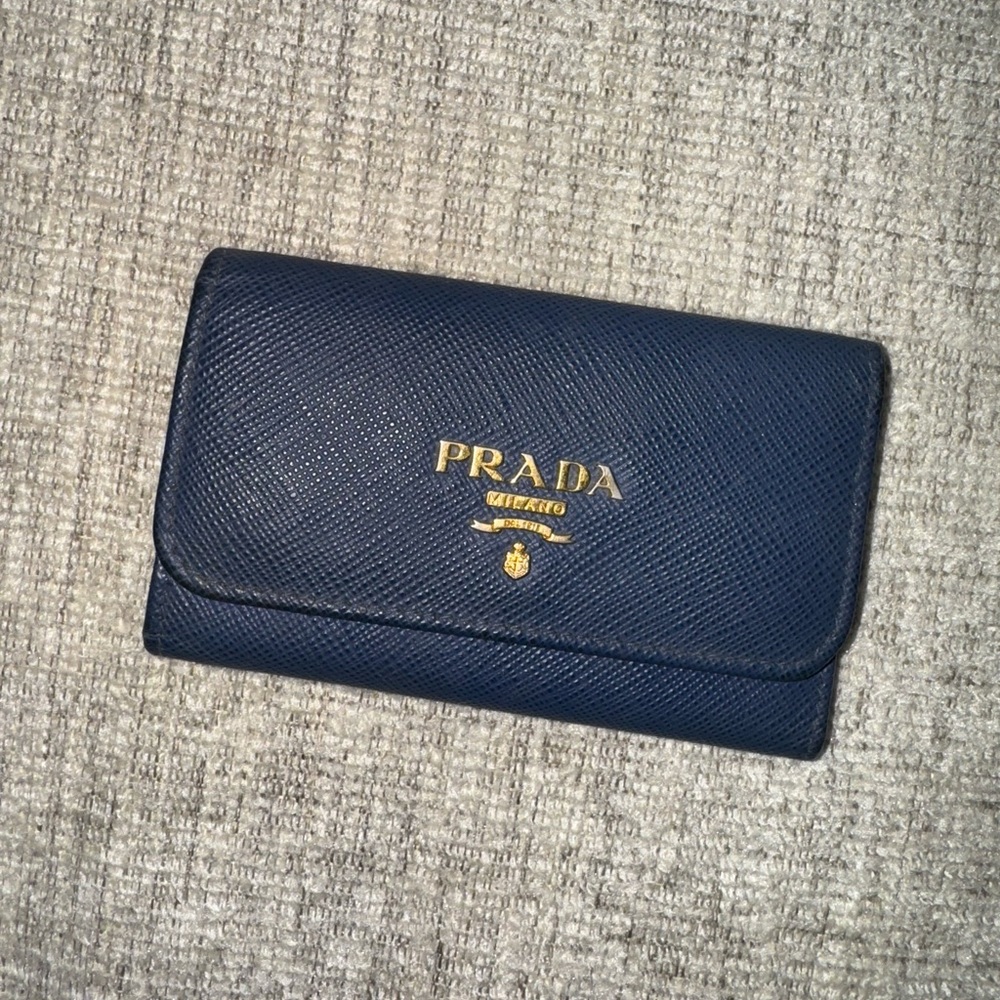 Prada Navy Key Case